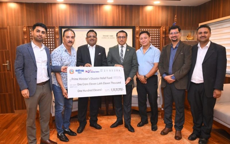 सर्वोत्तम र जगदम्बा सिमेन्ट दिए उद्धार कोषमा १ करोड ११ लाख सहयोग